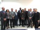 (L-R) Pedro M. Colín, Patricia Huesca, and Edson Calderón — all of the IFT; FMRE President Víctor Pinilla, XE1VP; Sharolyn Dougal and Andrew Robateau of the PUC Belize; IFT Head of Concessions and Services Unit Rafael Eslava; ARRL Technical Relations Specialist Jonathan Siverling, WB3ERA; Alejandro Aldana and Roberto Navarro of the IFT, and IARU Region 2 Vice President Ramón Santoyo, XE1KK. Not shown: James Aguilar of the IFT. [Tania Carmona photo]